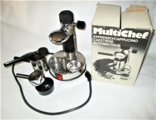 Vintage Multichef Expresso/cappucino Automatic Coffee Maker Ecm - 4 Well
