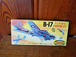 Vintage Aurora Unknown Scale Boeing B - 17 Flying Fortress Complete With Decals