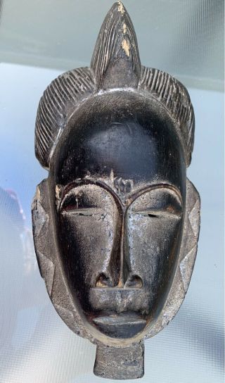 Antique African Tribal Carved Wood Face Mask