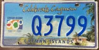 2003 Cayman Islands Graphic License Plate