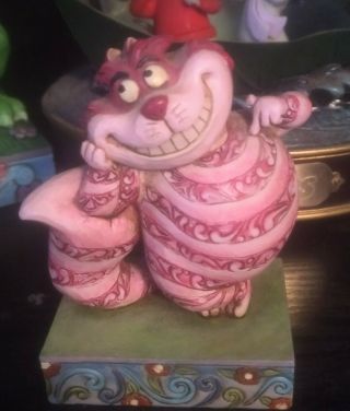 Rare Disney Traditions Showcase Cheshire Cat " Mischievous Me " Ornament.  Enesco.