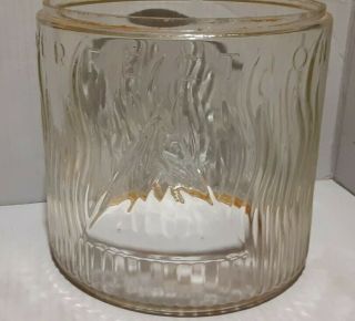 Vintage Pyrex Perfection Kerosene Heater Glass Globe