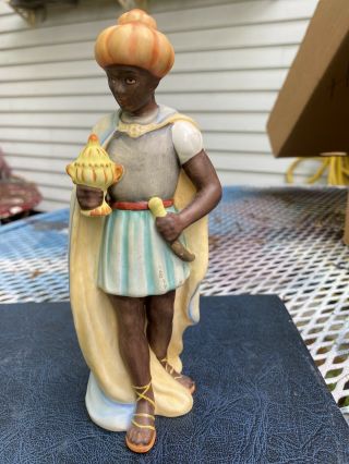 Vintage Hummel Goebel Nativity 214/l Moorish King Figurine 8 1/4 " 1951 Tmk4