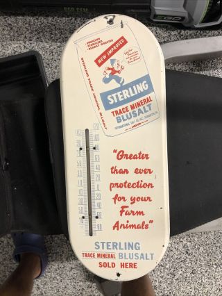 Vintage Sterling Salt Thermometer