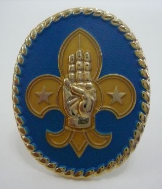 Scouts Of China (taiwan) - 3 Fingers Scout Neckerchief (n/c) Scarf Woggle Slide