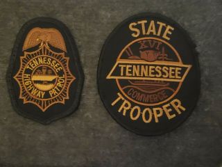 Tennessee Highway Patrol - Black Utility Uniform Shoulder And Breast Patch