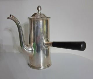 Vintage Ww2 Era Us Navy Reed & Barton Silver Plate Side Pour Coffee Pot Usn