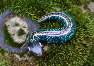 Sm Snake Magnet Alebrije Detailed By Ana Xuana Handmade Oaxaca Mexican Folk Art