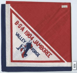 Dealer Dave Boy Scout 1964 National Jamboree Neckerchief,  W/sleeve,  Board (929)