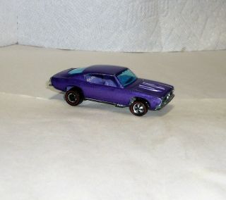 Vintage 1967 Mattel Hot Wheels Redline Custom Barracuda Purple Hk