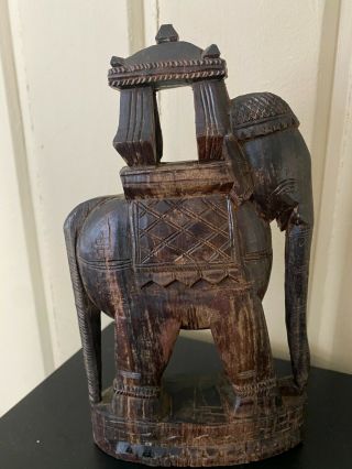 Unique Hand Carved Rosewood Elephant - Made In India