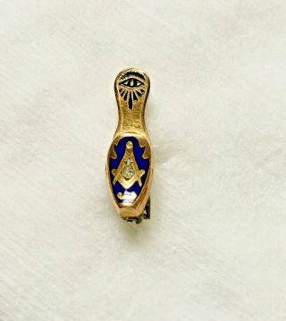 Vintage Freemason Masonic Shoe Seeing Eye Compass Lapel Pin,  Bonus Items Look
