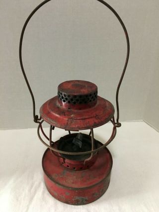 Antique Handlan St Louis U.  S.  A.  Railroad Lantern (no Globe) 9.  5 Inches High 7.  2