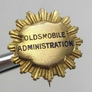 Vintage Oldsmobile Administration 10k Gold Filled Employee Service Lapel Pin