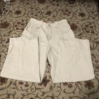 Vintage Jnco Jeans 90s Wide Leg Baggy Khaki Mens Pants Embroidered Crown 36x34