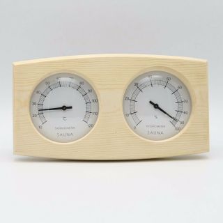 Natural Pine Thermometer Hygrometer Dimension: 250mm X 130mm Specialprice $8