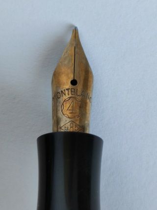 Vintage MONTBLANC No.  4 Fountain Pen,  14K Gold Nib 2