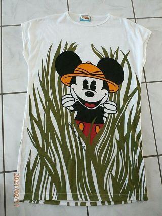 Sunday Comics Vintage Disney Mickey Mouse Safari Graphic Shirt One Size D643