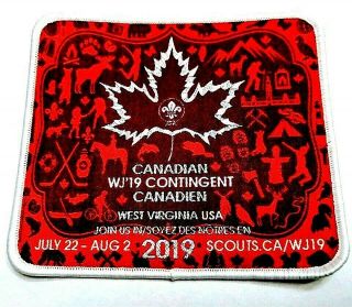 Rare 2019 World Jamboree Canada Contingent Badge Patch Wsj 2023 Korea Trader