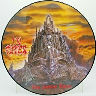 Vintage Autographed In Flames The Jester Race Picture Disc Vinyl 12 " Lp Signed