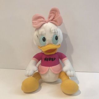Vtg 1986 Hasbro Disney Duck Tales Webby 12 " Plush Girl Pink