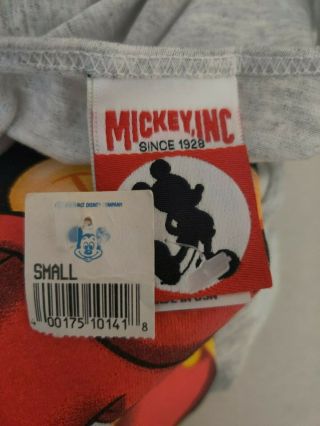 Mickey Inc 25th Anniversary Walt Disney World Mickey Mouse Grey Tank Top Shirt S 2