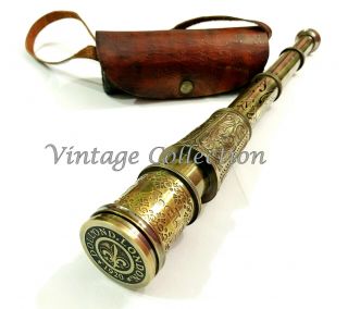 Brass Telescope 16 " Antique Nautical Dolland London Pirate Spyglass Scope Gift