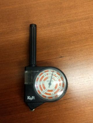 Vtg K&r Map Measurer Gauge Magnifier Nautical Inches To Miles 120320