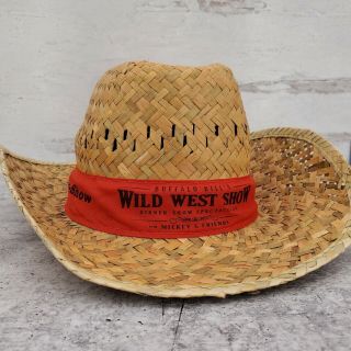 Disneyland Paris Buffalo Bills Wild West Diner Show Red Straw Cowboy Hat