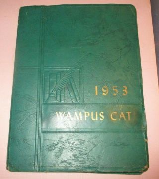 1953 Wampus Cat - Coal Hill High School Yearbook Of Coal Hill,  Arkansas