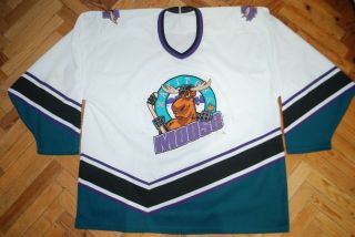 Vintage Manitoba Moose Bauer Pro Hockey Jersey Size Xxl
