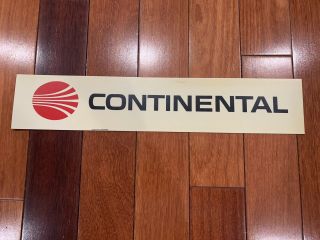 Vintage Rare Continental Airlines Gate Sign