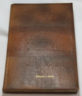 This Is My Country Leather Bound Book 1944 With Pictorial Map By Elmer Jacobs