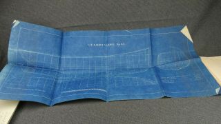 Light - Vessel 67 Blueprint Lines Dated 1895 17x37 "