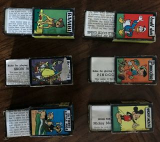 Vintage 1946 Disney Mickey Mouse Library of Card Games by Russel Mfg Vol 1 - 6. 3