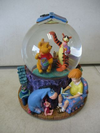 Disney Store Winnie The Pooh Musical Water Globe