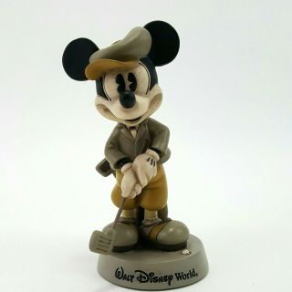 Vintage Walt Disney World Mickey Mouse Golf Bobblehead Bobble Head 8.  5”