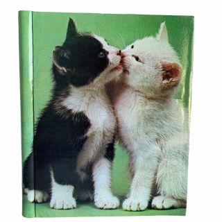 Vintage Kitty Cat Kitten Magic Magnetic Photo Album Picture Scrapbook