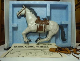 Vintage Marx Ready Gang White Horse " Dagger " In 1970 