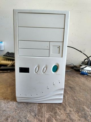 Vintage 386 486 Desktop (tower) Case With Power Supply