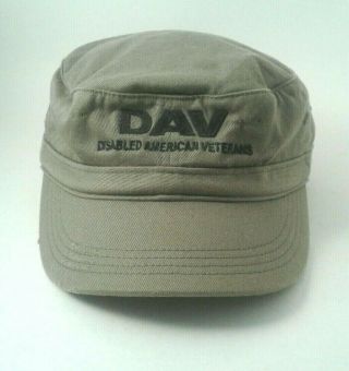 Dav Disabled American Veterans Cap Hat Cadet Military Distressed Hook & Loop