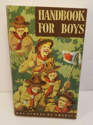 Vtg Bsa Boy Scouts Of America Book 1948 Handbook For Boys Fifth First Printing