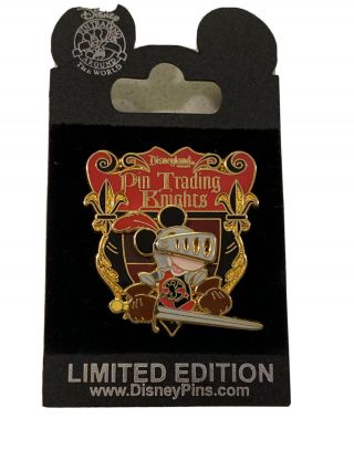 Pp Pre Production Disney Pin Trading Knights Mickey Mouse Le 500