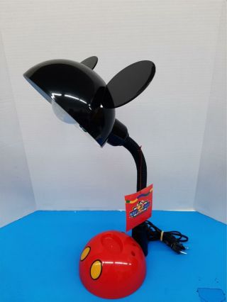 Disney Mickey Mouse Gooseneck Ears Desk Lamp With Tag Shelf Ms