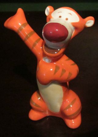 Rare Disney Winnie The Pooh Tigger Ceramic Porcelain Figure Figurine Statue