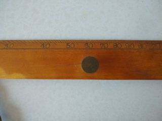Antique Wood Brass Parallel Ruler Nautical Navigation Tool,  Ship Captain Field ' s 3