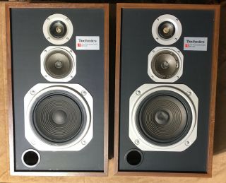 Vintage Technics Sb - L50 Linear Phase 3 Way Speakers W/ Grills Sound Good