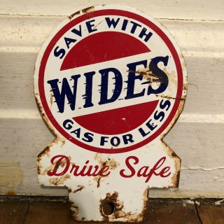 Save With Wides Gas For Less Metal License Plate Topper Sign Drive Safe
