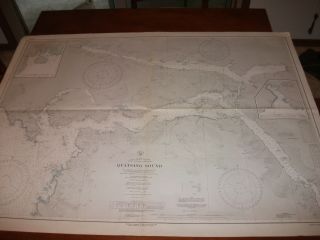 Vintage Nautical Maritime Chart (quatsino Sound Vancouver Island).