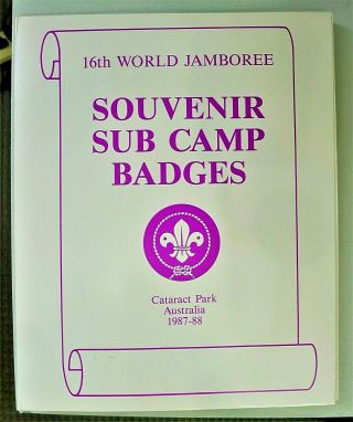 BSA 1987 - 88 16th World Jamboree Australia Set of Souvenir Sub Camp Badges Pins 2
